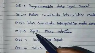 G-code basic explanation | Cnc programming