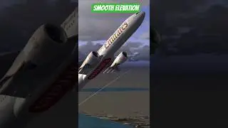 Emirates Boeing 777-8 smooth elevation #flightsimulator #aircraftlovers #aviation