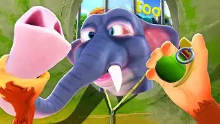 Helping my Elephant Friend ESCAPE (I Am Monkey VR)
