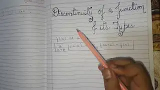 Discontinuity of a function and its types // Theory of real function//maths//(B.sc)