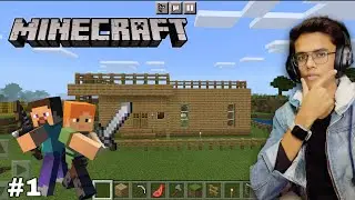 I Build My First House in Minecraft // In Hindi dubbed @AnimethGamerz #gaming #minecraft