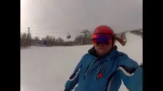 Москаляка на лыжака. Ski. Go Pro HD.