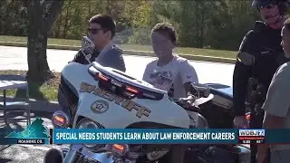 Special Needs Students Learn About Law Enforcement Careers
