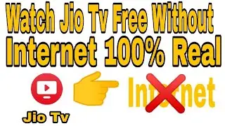 Watch Jio Tv Free without Internet||With Jio sim||