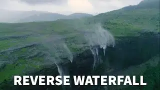 Reverse Waterfall Anjaneri Nashik | Drone Shot