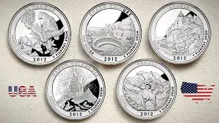 America the Beautiful Quarters Dollar ( 2012 Complete Series) | UNITED STATES OF AMERICA
