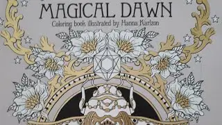 Présentation livre de coloriage: Magical dawn de Hanna Karlzon