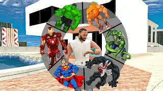 Playing As A ALL SUPERHERO In INDIAN BIKE DRIVING 3D