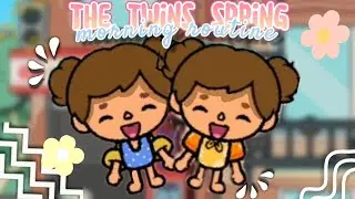 the twins spring morning routine!🌸🌻|toca lulu|*WITH VOICE*