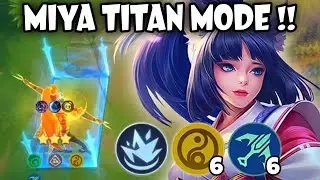 CADIA MIYA TITAN MODE !! ATTACK SPEED + SPLASH DAMAGE !! MAGIC CHESS MOBILE LEGENDS 2025