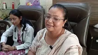 Pooja luthra sachdeva office mai ajj homeopathic camp lagaya gayia hai. Dr . Radhika makkad paunche.