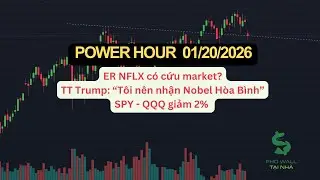 Power Hour 01/20 - SPY - QQQ giảm mạnh sau ph&aacute;t biểu của CP - ER NFLX