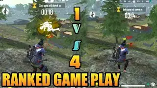 1 VS 4 Ranked Match Tricks Tamil/Ranked Match Game Play Tamil video/Tamil Free Fire Tricks