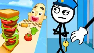 Thief Puzzle vs Sandwich Runner &mdash; All Levels Gameplay Android, iOS &mdash; 2024