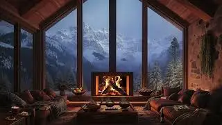 Alpine Serenity: Unwind by the Cozy Cabin Fireplace