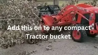 Electric Grapple Attachment for Compact Tractors | Viperbite Add-On Grapple Demo