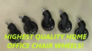 BEST Office Chair Wheels -  Uniq Rollerblade Caster Wheels: ULTIMATE OFFICE CHAIR UPGRADE  REVIEW