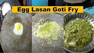 Surat's Famous Egg Lasan Goti Fry Dish 😋 | Surat Street Food | Surat Food Zone