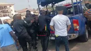 #NPPDecides: Police clashed with Akua Afriyie and some supporters of Dr. Bawumia