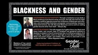 Gender Talk with Marquis Bey and Tabias Olajuawon Wilson (October 2, 2019)