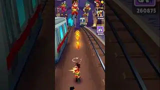 #subwaysurfers battle ⚔️ Festive Yutani 🆚 Spike 🆚 Catrine 🆚 Sun #gaming #shortvideo