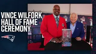 Best Moments from Vince Wilfork Patriots Hall of Fame Induction Ceremony