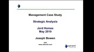 CIMA MCS май 2019 г. &mdash; Jord Homes &mdash; Стратегический анализ