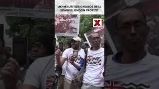 #shorts |  #london protest erupts over #chagosislands deal | NewsX World