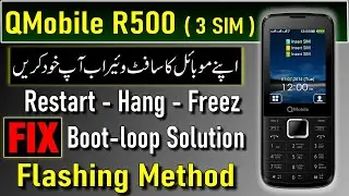 How To Flash QMobile R500 | QMobile R500 3 Sim CPU Type MT6260DA |  Q mobile R500 Flashing With CM2