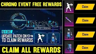 CHRONO EVENT FREE FIRE | CHRONO CHARACTER | FREE FIRE NEW EVENT | FREE REWARDS 🤯