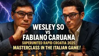 Wesley So vs Fabiano Caruana | SuperUnited Rapid Croatia 2025 | Masterclass in the Italian Game!
