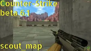 Counter-Strike beta 6.1 scout_map online gameplay - February 2026