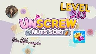 Unscrew Nuts Sort: Pin Puzzle Level 203