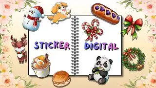 🌟Open Shop: Sticker Digital [Random, Christmas Decoration & Foodies] | Part 1️⃣