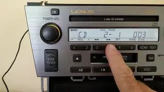 Lexus radio CD changer in action no excuses for it's bad