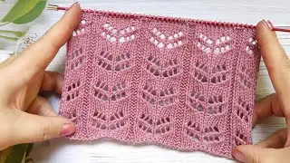 Lace Stitch Knitting 321 | Ajourmuster stricken | Punto Traforato ai ferri | Point Ajour&eacute; au Tricot