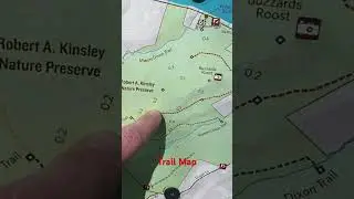 Карта маршрутов природного заповедника Роберта Кинсли @dayhikingandherpingdudes