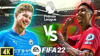 FIFA 22 - Manchester City vs Liverpool | Premier League 21/22 | 4K Gameplay