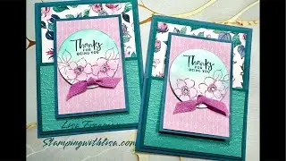 Easy Fun Fold Card with Floral Charm!