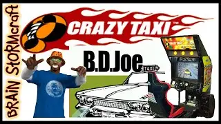 CRAZY TAXI Arcade Gameplay (1999) SEGA With BD Joe Driving!