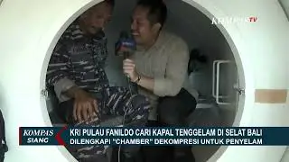 KRI Pulau Fanildo Cari Kapal Tenggelam KMP Tunu Pratama Jaya