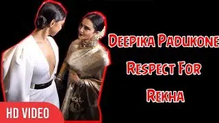 Deepika Padukone Respect For Evergreen Actress Rekha | HELLO Hall Of Fame Awards 2018