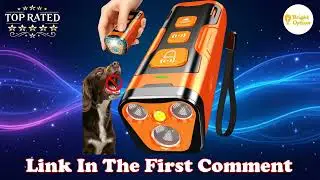 Dog Bark Deterrent Device 3X Ultrasonic 6 Modes 23FT Range Rechargeable Safe Humane