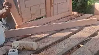 CARA PEMBUATAN DAUN JENDELA MINI MARLIS FUUL KAYU KAYU MERANTIH MERAH