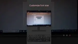 customize font size  | Font | large font