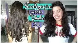 Como Finalizar Cabelo Ondulado (2A ou 2B) com Gelatina | Mais Volume ♥ Natália Biazzi