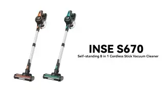 INSE S670 8 in 1 Multifunctional Cordless Stick Vacuum Orange