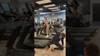 Hardest Treadmill fail ever🤯👊 #comedy #fail #workout #mrsus #patrox #gym