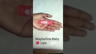 #Shorts Baby Lips Maybelline|cherry Kiss Lip Balm |baby lips cherry kiss swatch #Youtubeshorts