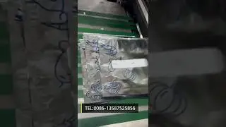 Freezer bag with zipper Slidder Bag Making Machine/stand up Zipper bag making machine #factory